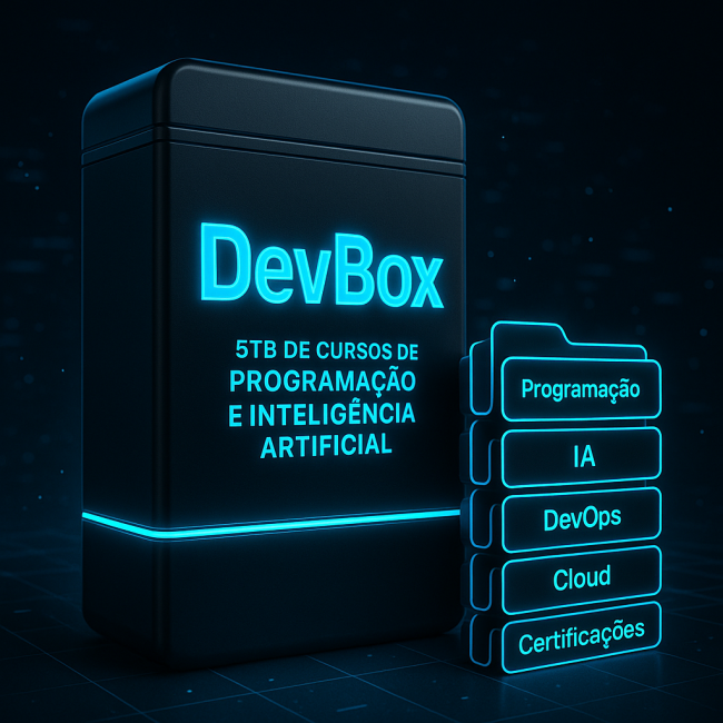 Imagem de DevBox - 5TB de Cursos de Programação e Inteligência Artificial - Pro